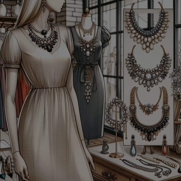 Which Types of Statement Necklaces Pair Best with a Classic Shift Dress for Networking Events?